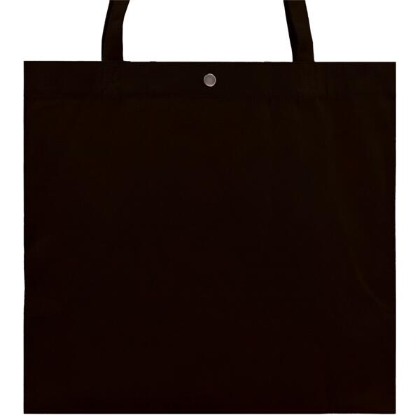 Square Bag Heavy Soft Long Handle & pocket (BLACK) Thumbnail