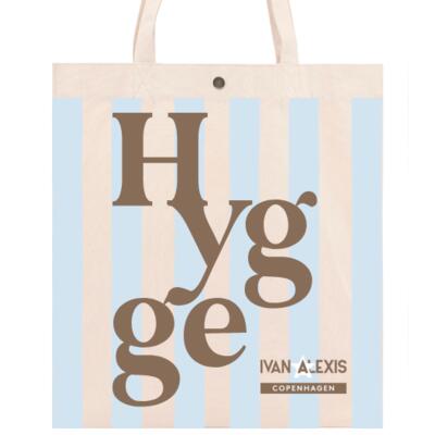 Hygge allover strip sky Brown Thumbnail