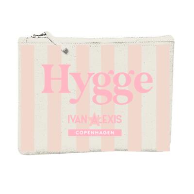 530 L Hygge allover strip baby pink POUCH L Thumbnail