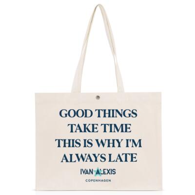 GOOD THINGS TAKE TIME (vintage pouch) Thumbnail